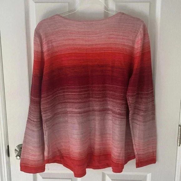 Chicos pink and red striped sweater - Picture 2 of 6